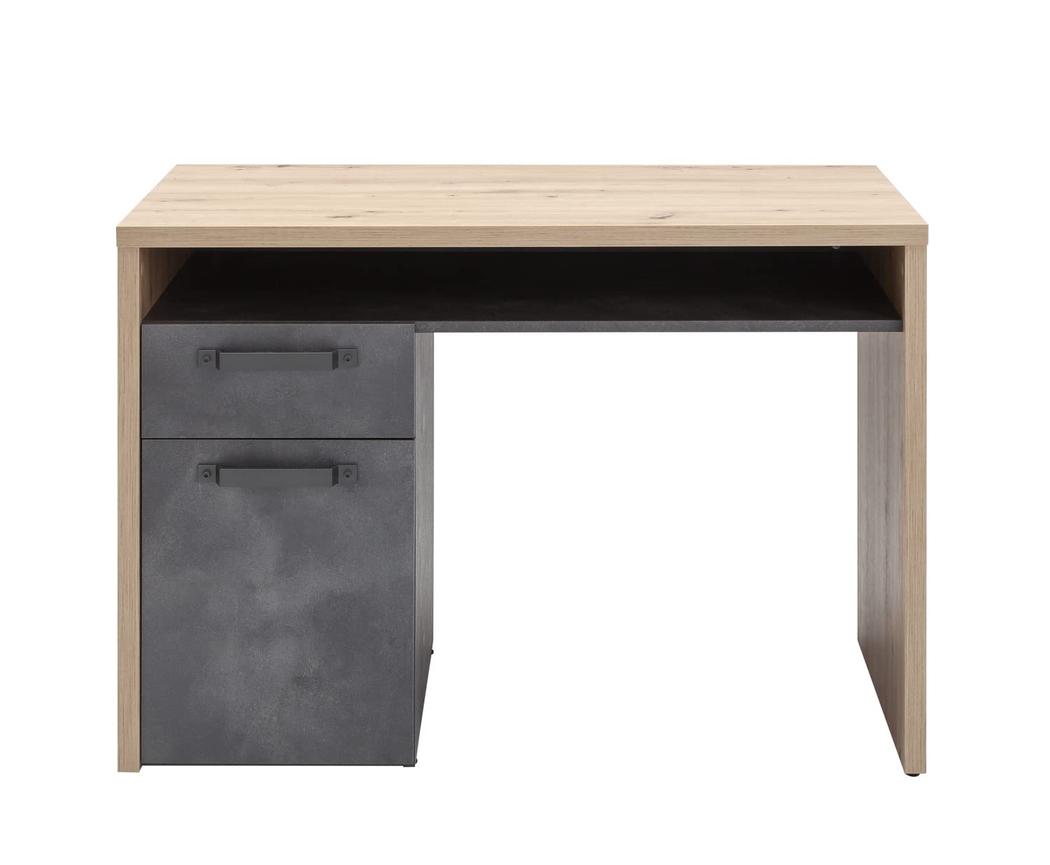 Composad LaFabrica Scrivania 1 Cassetto Rovere Grigio 110 cm