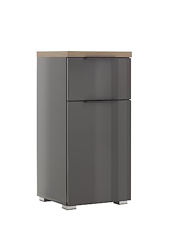 Composad Mundi Mobiletto Bagno 1 Anta 1 Cassetto Grigio Titanio