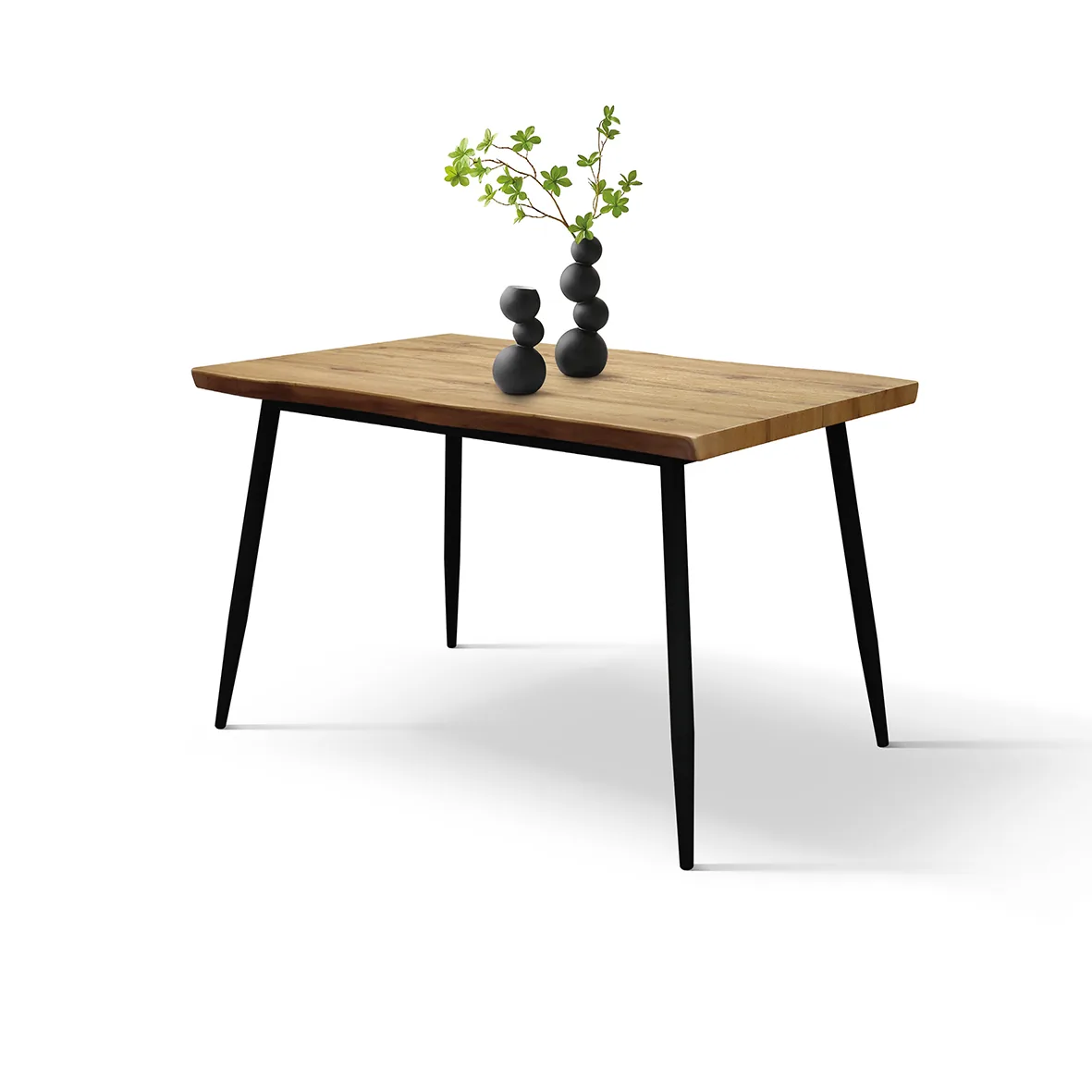 Epocantica Set Pranzo Industrial Tavolo 120 cm 4 Sedie Grigie