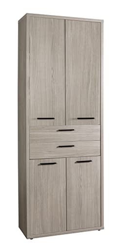 Composad Davinci armadio 4 ante 2 cassetti rovere