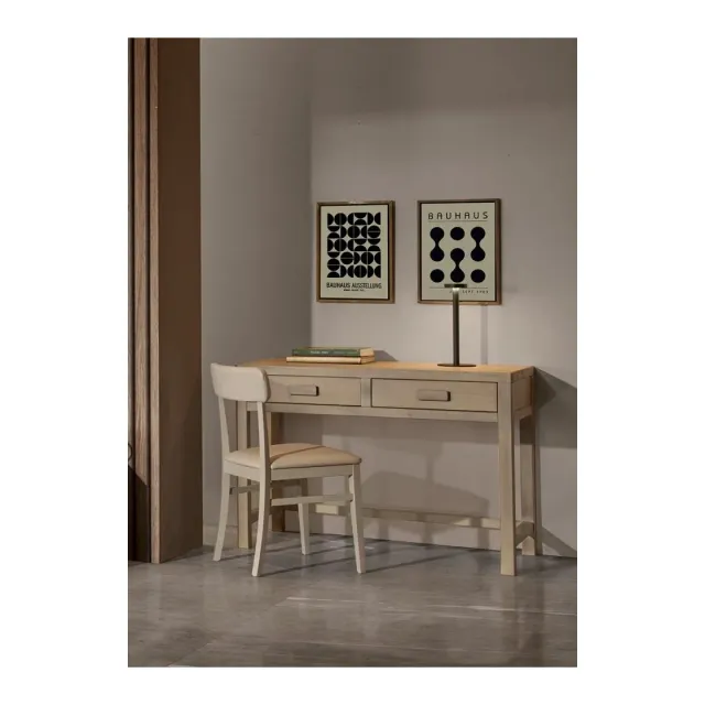 Epocantica scrittoio 2 cassetti legno massello ammortizzato
