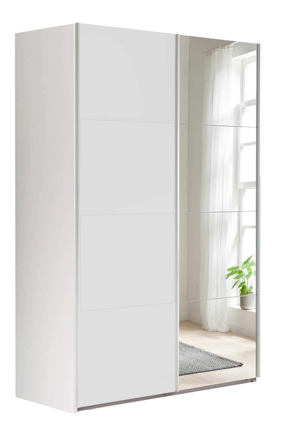Composad Systema 150x223x67 armadio 2 ante scorrevoli bianco specchio
