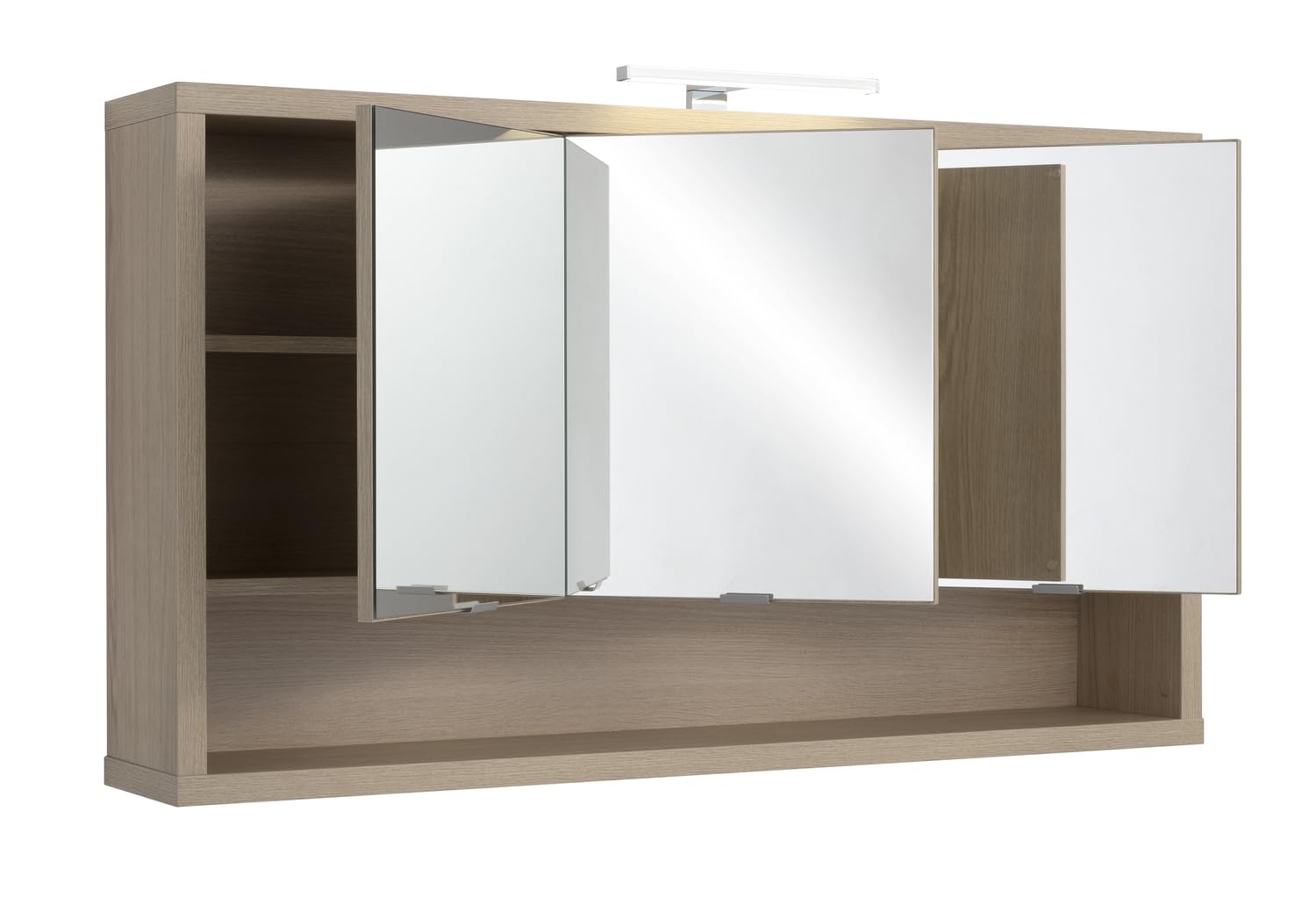 Composad Ladama specchiera bagno 3 ante rovere con luce