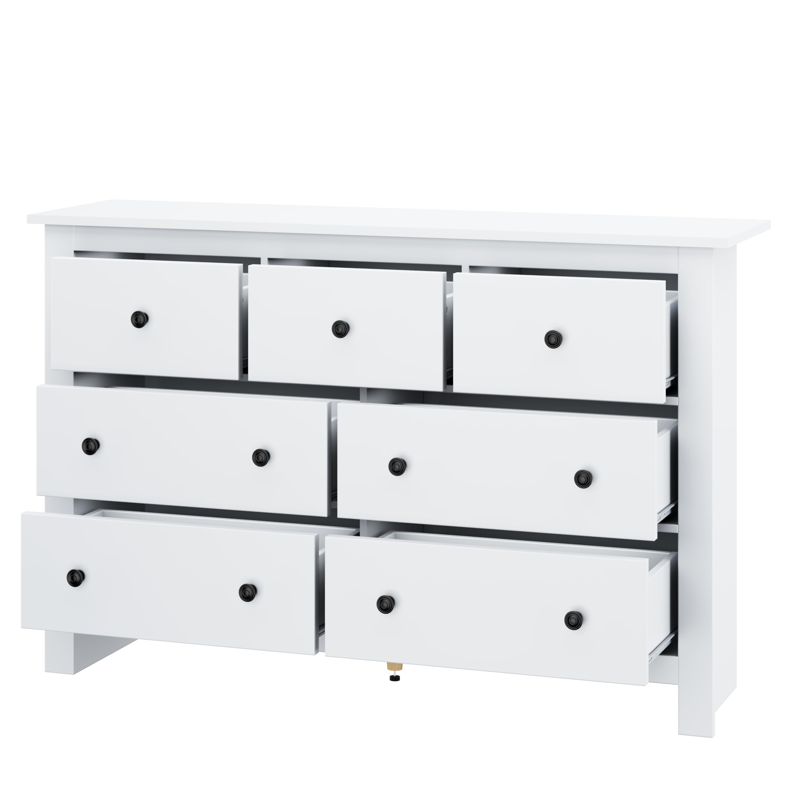 Dolamaní Cassettiera 7 Cassetti Bianco 152x40x89 cm