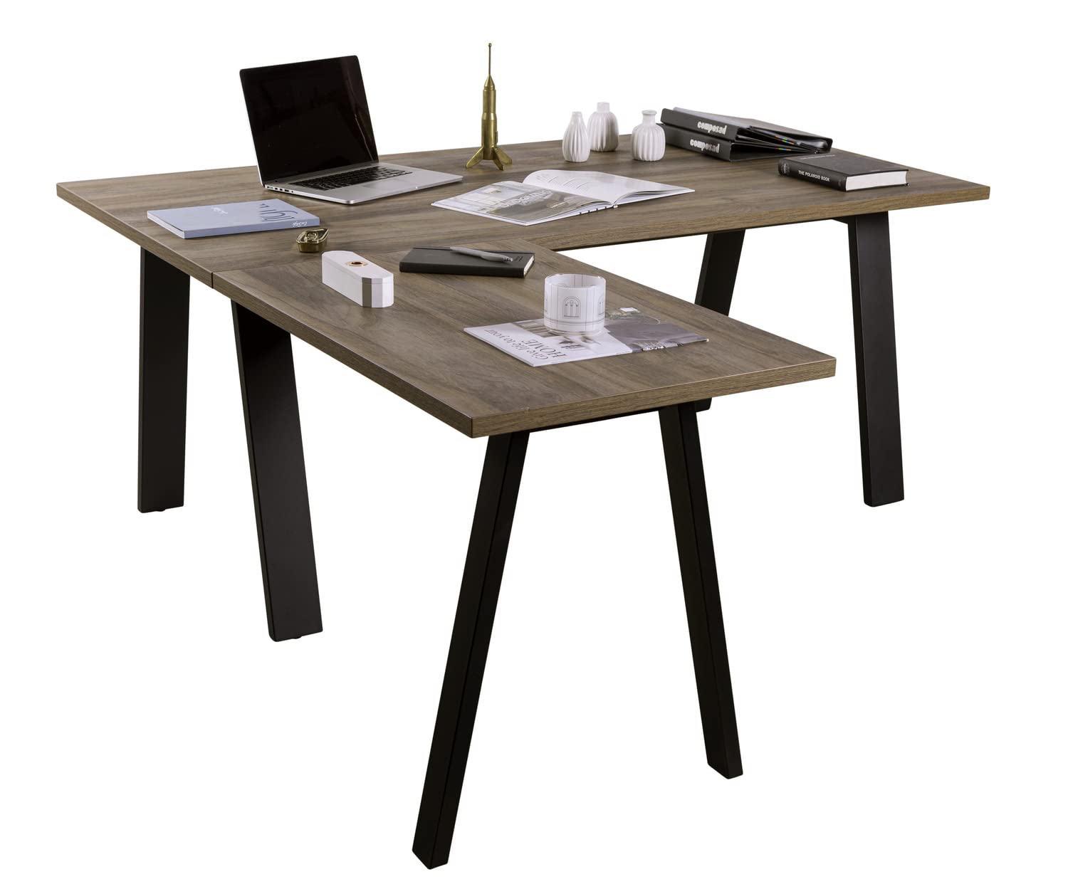 Composad Davinci Brera Prolunga Scrivania Noce 90 cm