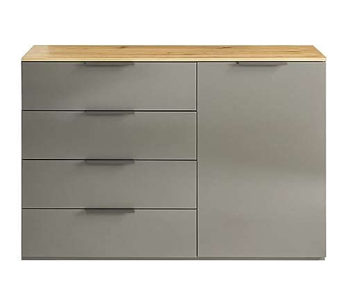 Composad Galaverna Madia 1 Anta 4 Cassetti Grigio Titanio 120 cm