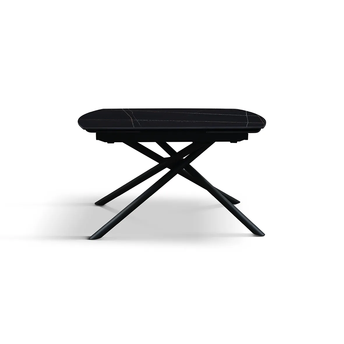 Epocantica Nero Sahara tavolo allungabile ceramica base croce