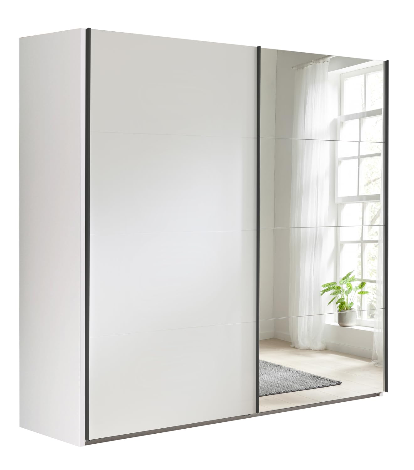 Composad Systema 250x223x67 armadio 2 ante scorrevoli bianco specchio