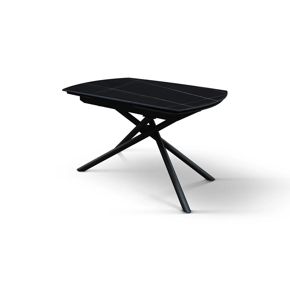 Epocantica Nero Sahara tavolo allungabile ceramica base croce