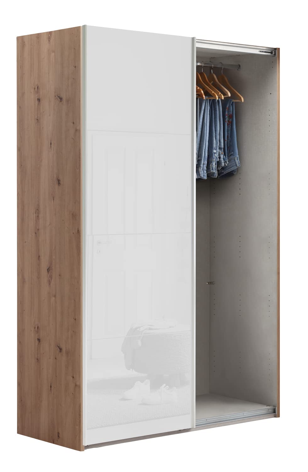 Composad Systema Armadio 2 Ante Scorrevoli 150 Rovere Miele Bianco