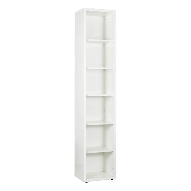COMPOSAD Disegno Libreria Alta 5 Ripiani Bianco Laccato 44 cm