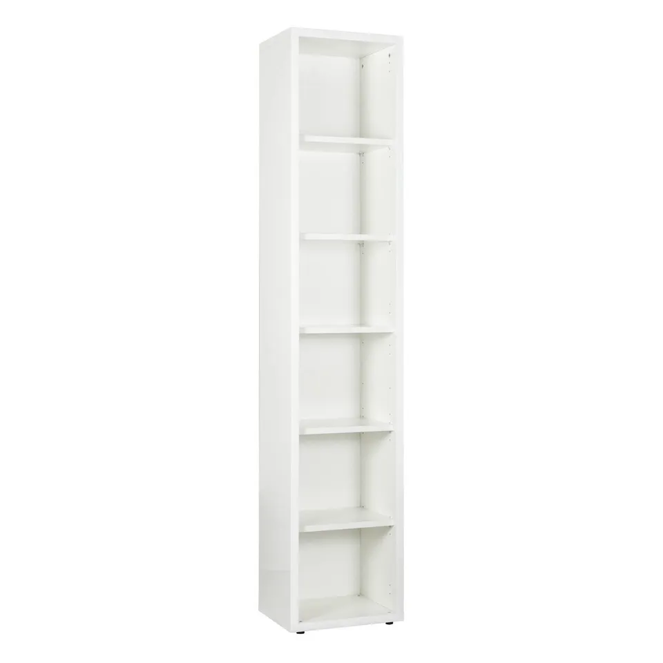 COMPOSAD Disegno Libreria Alta 5 Ripiani Bianco Laccato 44 cm