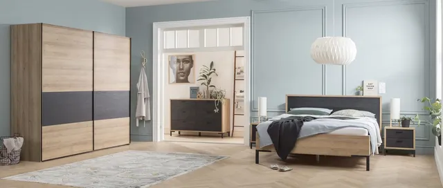 Composad Oronero Camera da Letto 5 Mobili Rovere e Nero