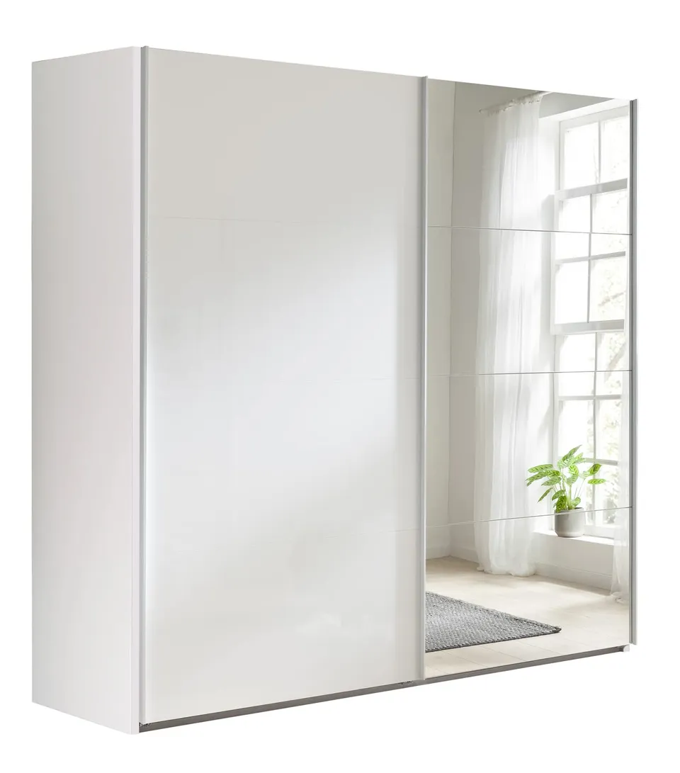 Composad Systema Armadio 2 Ante Specchio 250 Bianco