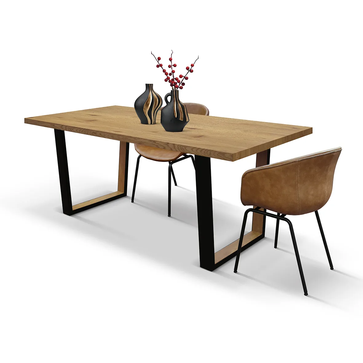 Epocantica Industrial tavolo fisso 180x90 rovere