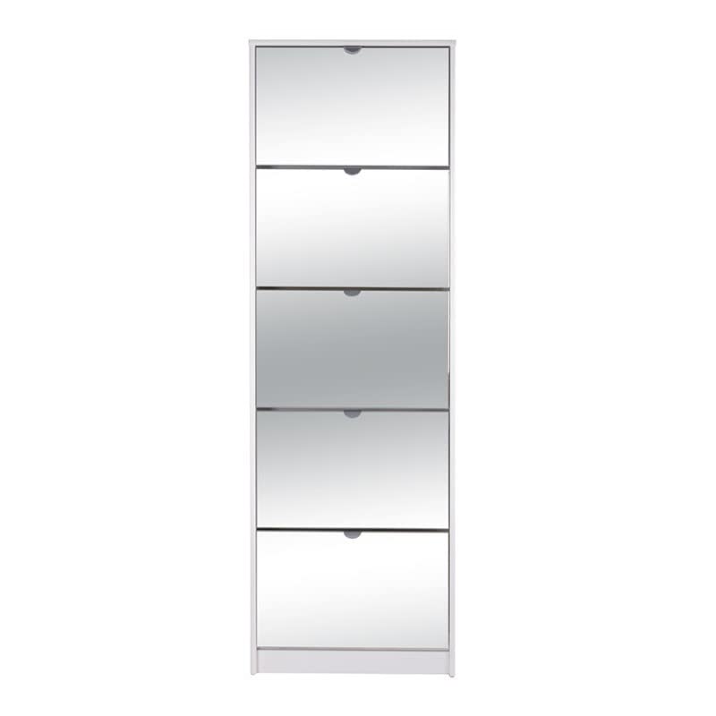 Iperbriko scarpiera 5 ribalte a specchio bianca 58 cm