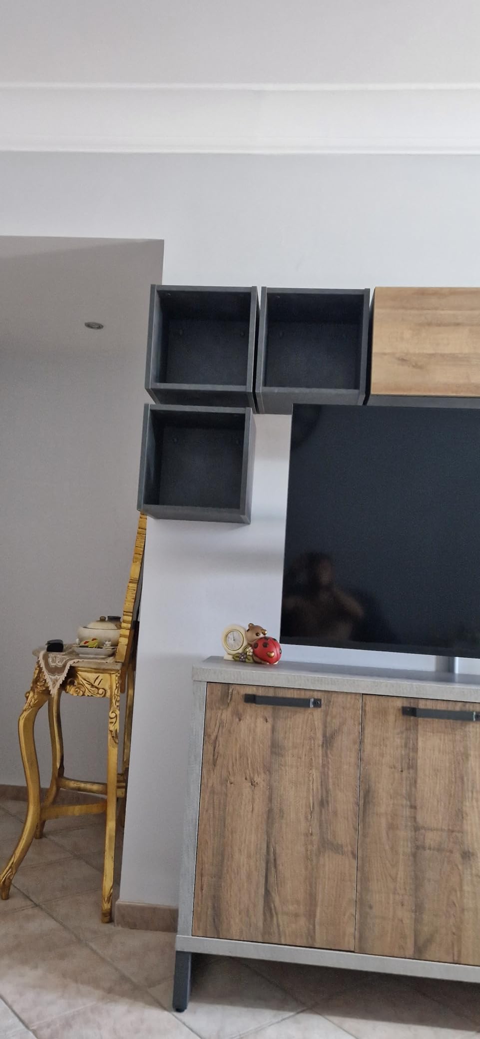 Composad Vittoria Set 3 Cubi Mensole 35x35 Grigio