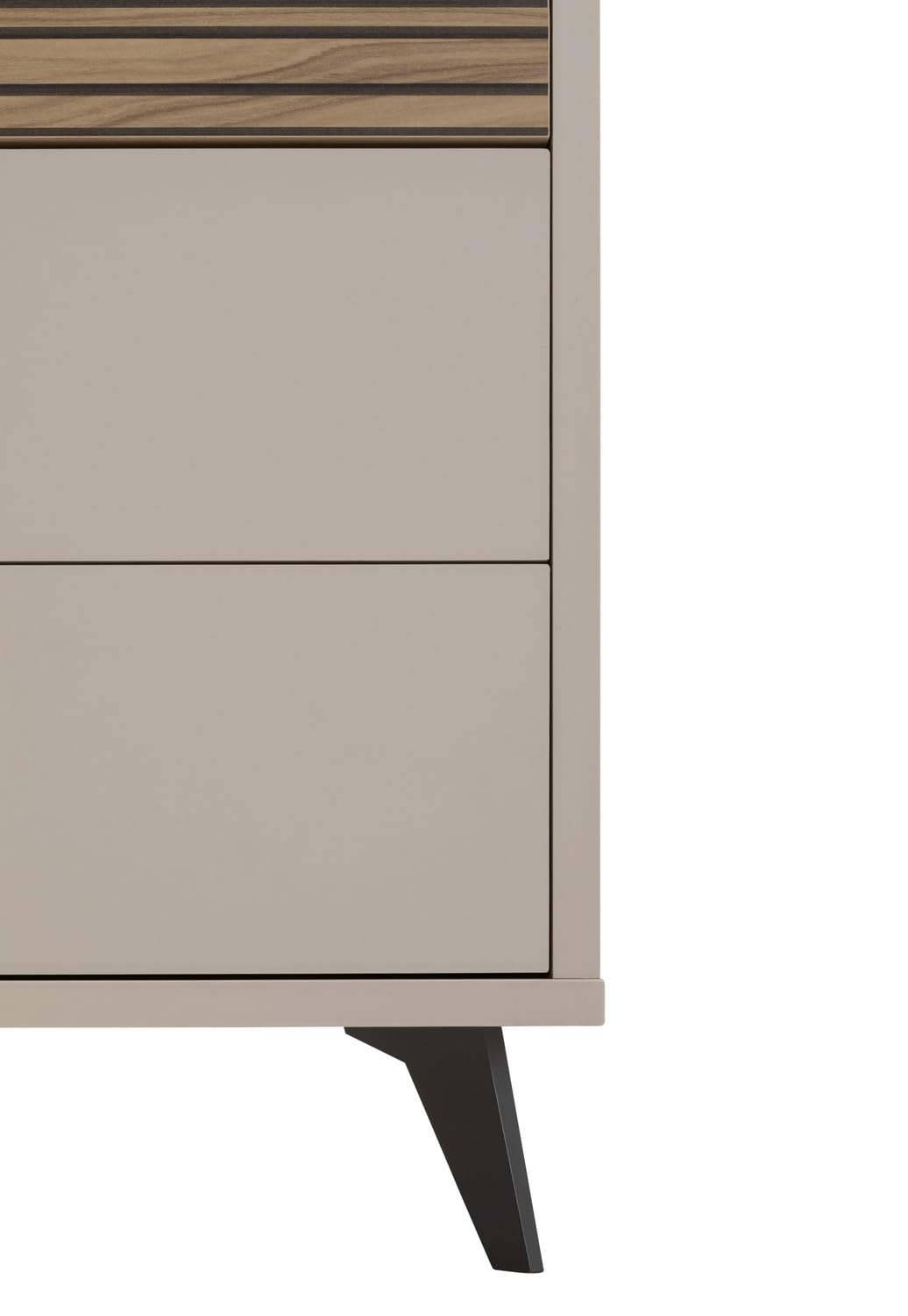 Composad Bravo Cassettiera 3 Cassetti 1 Vano Grigio Cashmere
