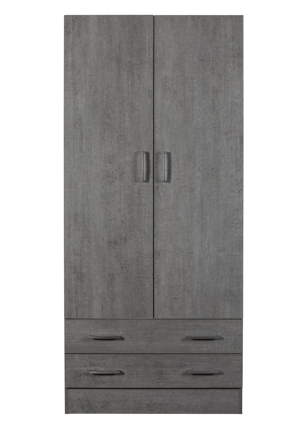 Composad Facile Armadio 2 Ante 2 Cassetti Grigio Cemento