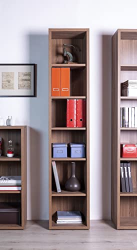 Composad Davinci Brera libreria 5 ripiani noce da ufficio