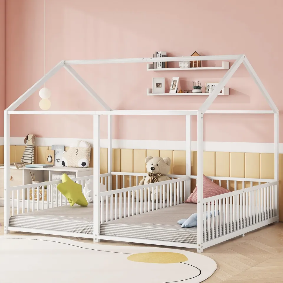 Dolamaní Letto Soppalco Bambini 90x200 Bianco Metallo