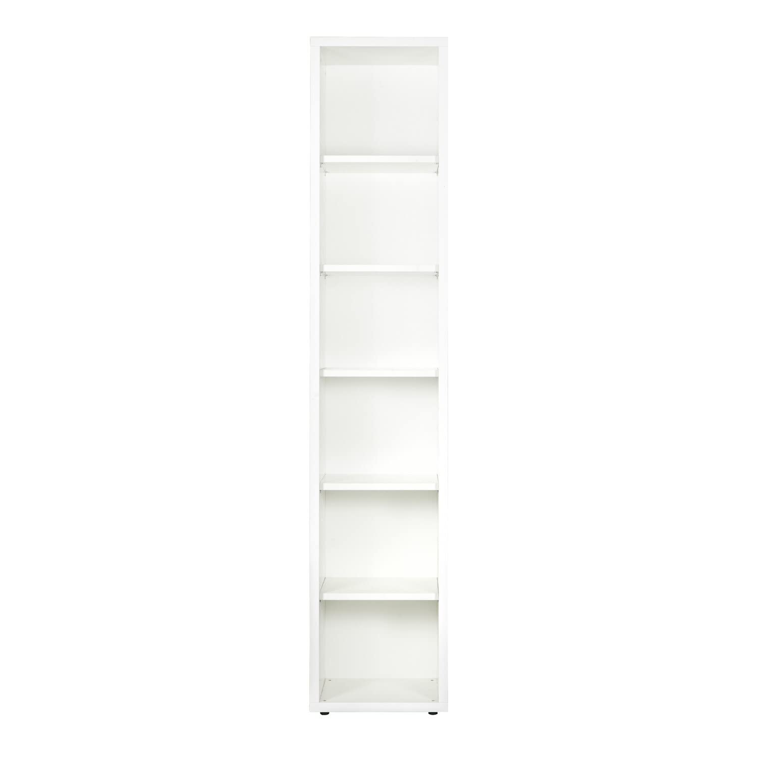COMPOSAD Disegno Libreria Alta 5 Ripiani Bianco Laccato 44 cm