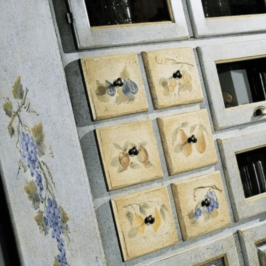 Epocantica dispensa alta grigio avorio legno