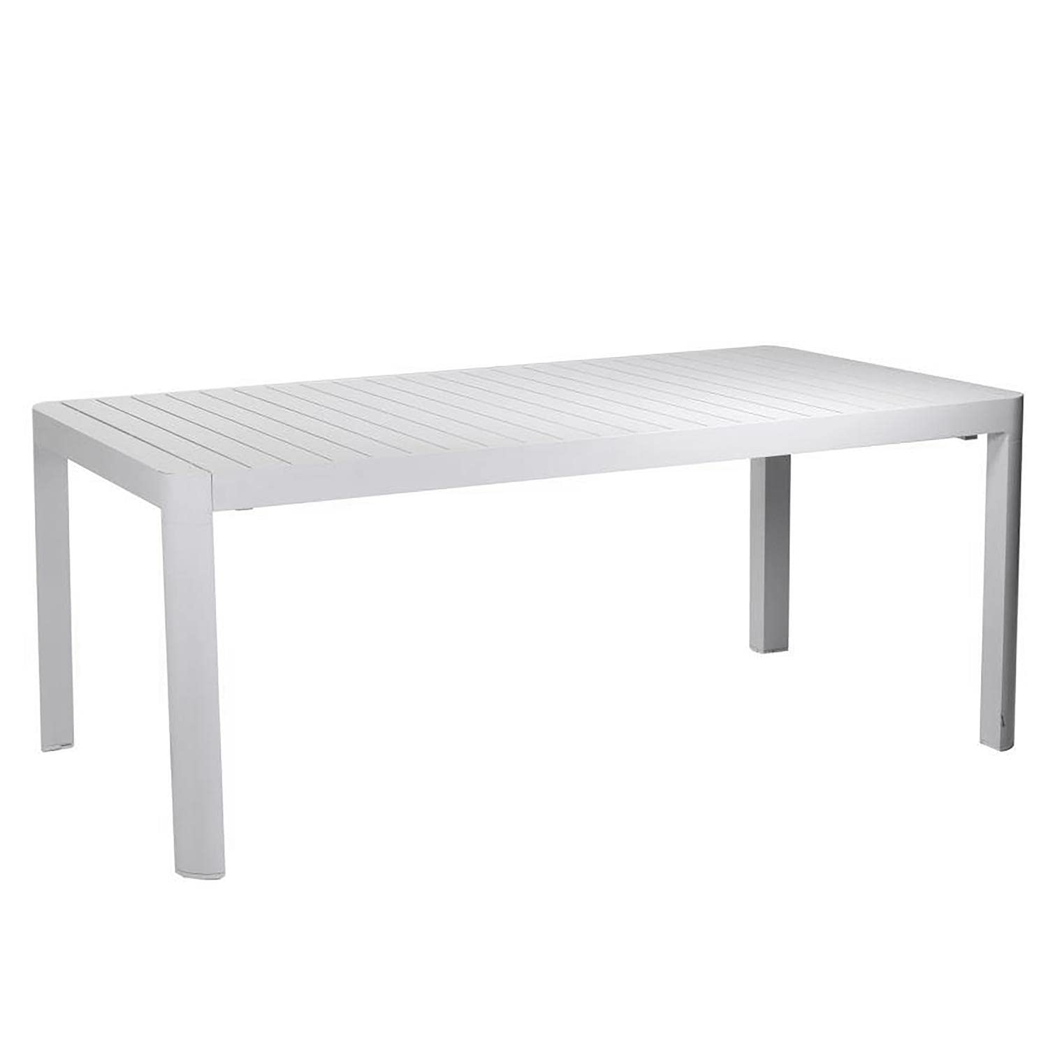 Iperbriko Claveland tavolo allungabile bianco in alluminio