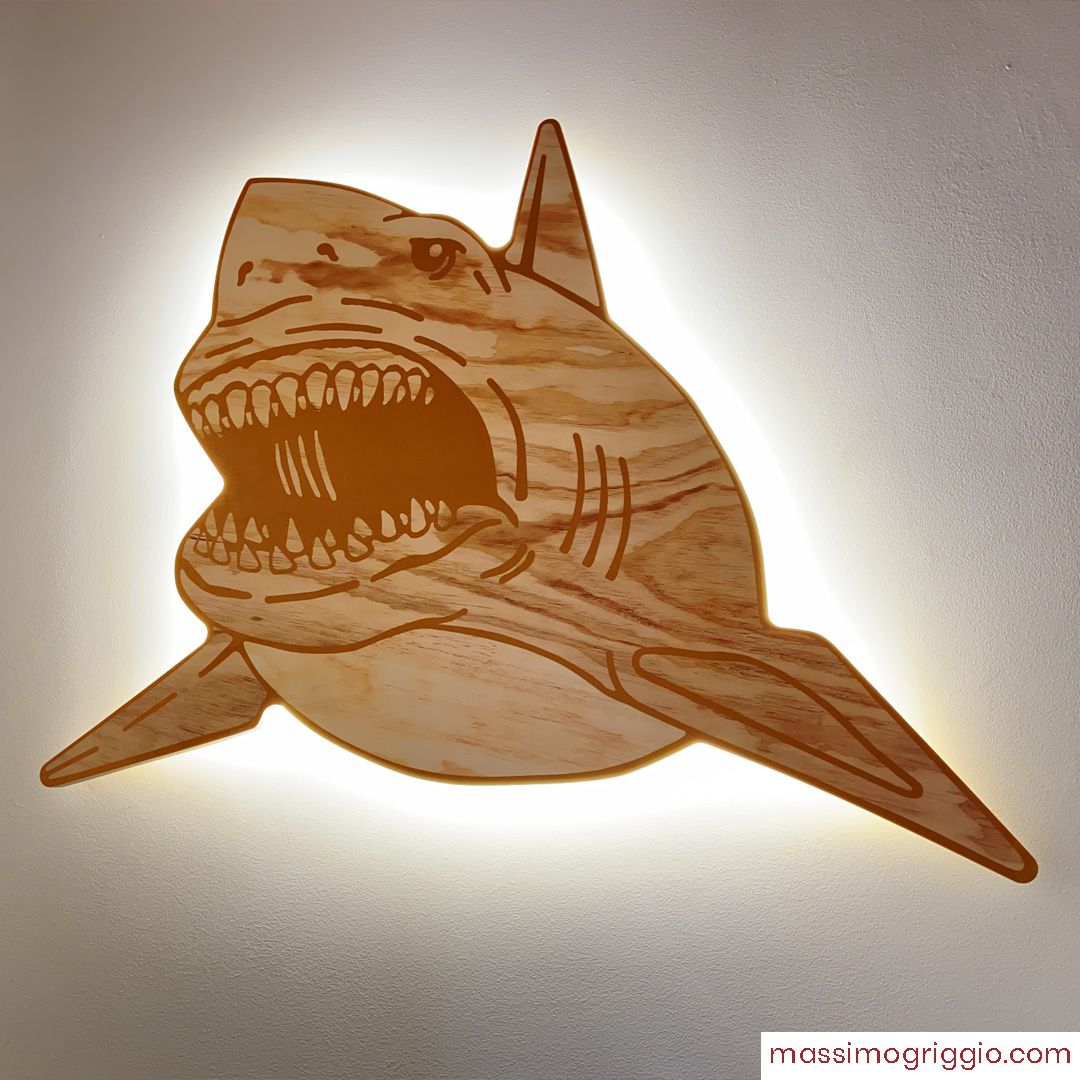 Massimo Griggio Silhouette lampada animali luminosa