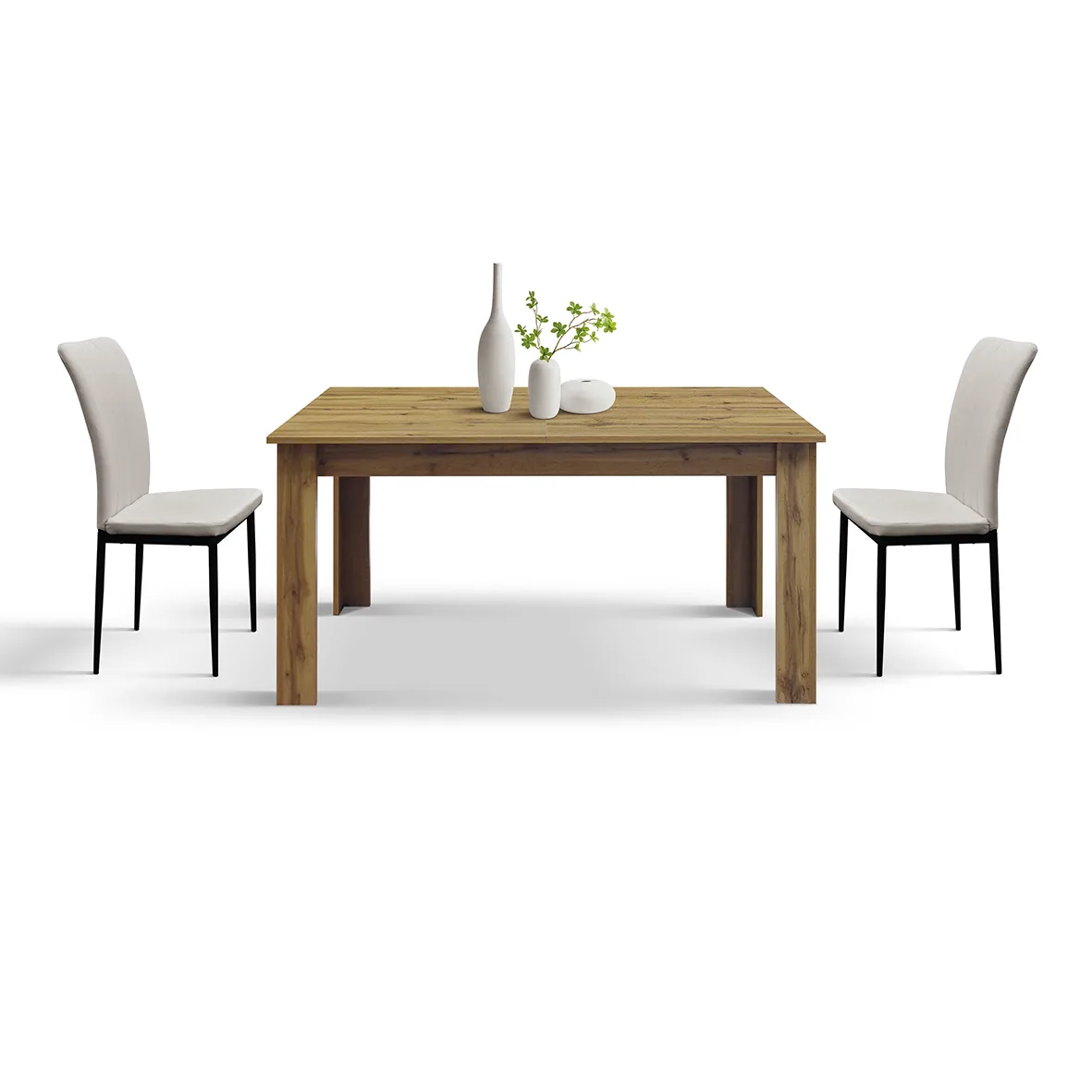 EPOCANTICA Tavolo Allungabile Rovere Gambe Squadrate 120-140 cm