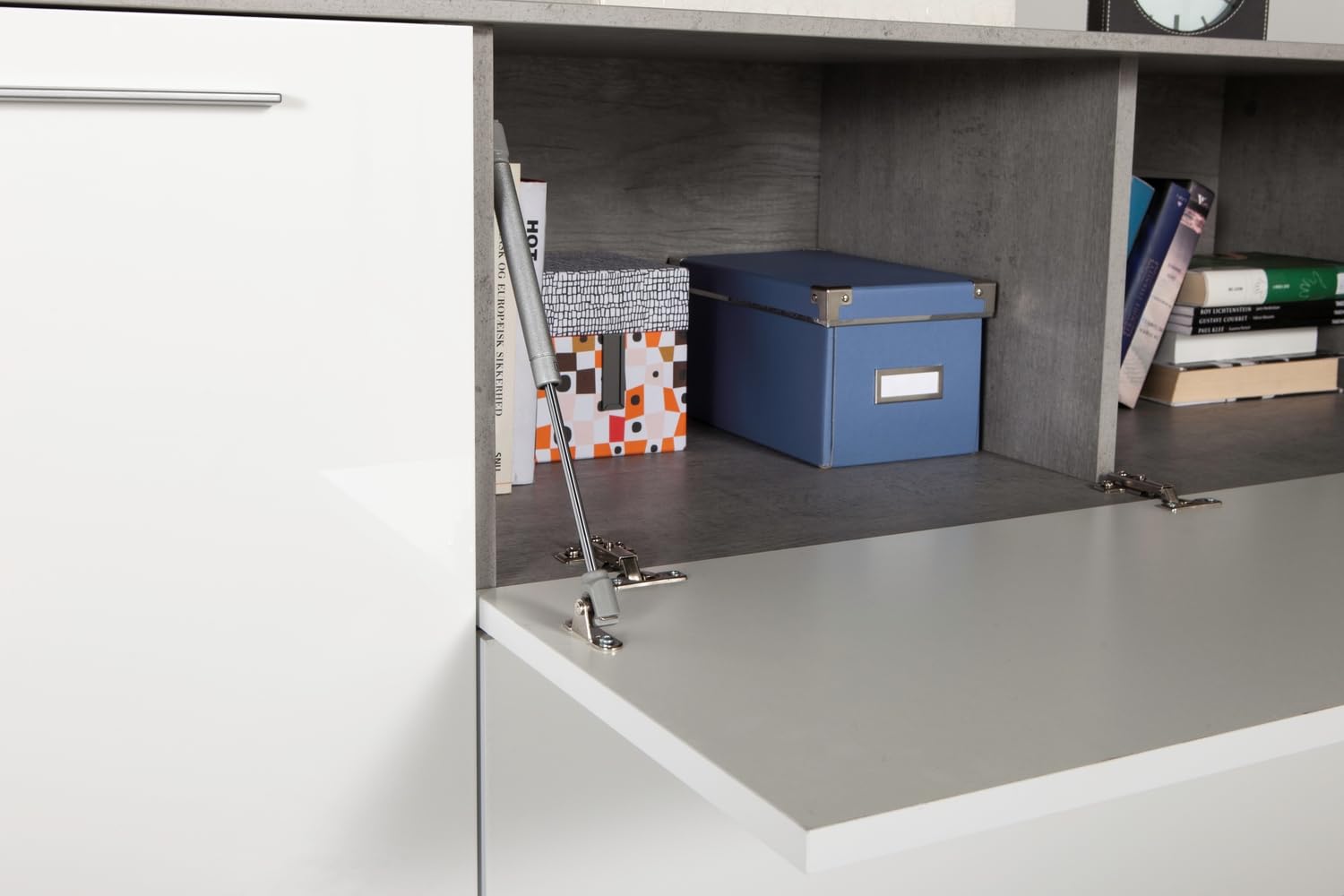 COMPOSAD Modello madia soggiorno bianco grigio 210 cm