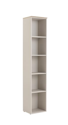 Composad Pronto libreria 5 ripiani grigio cashmere rovere mielato