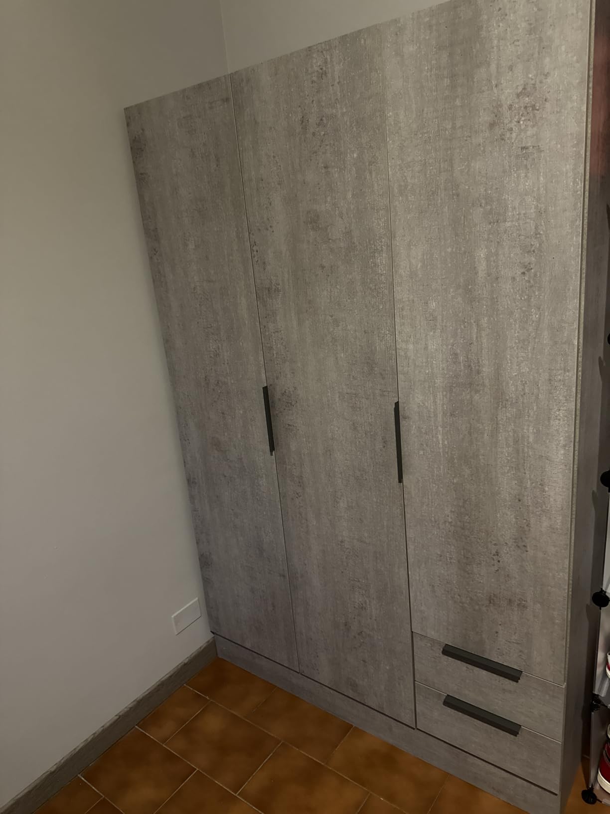 Composad Espresso Armadio 2 Ante 2 Cassetti Rovere Miele 82x184 cm