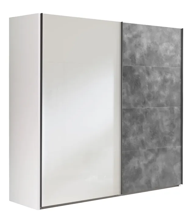 Composad Systema armadio 2 ante scorrevoli 250 cm bianco grigio