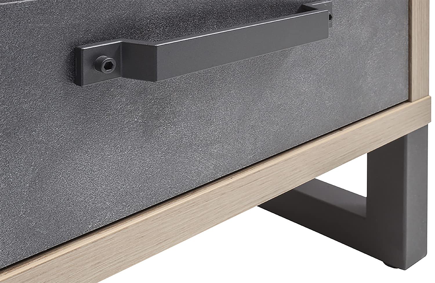 Composad LaFabrica Comodino 1 Cassetto Rovere Grigio Pietra