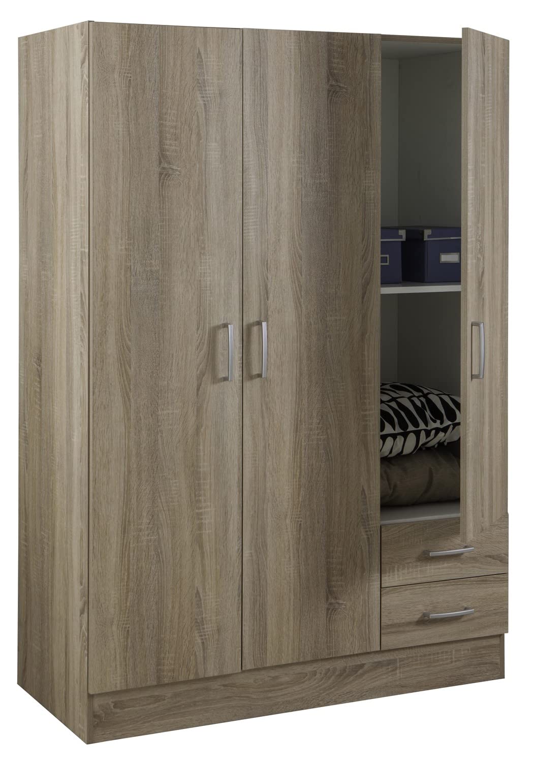 COMPOSAD Facile armadio 3 ante 2 cassetti rovere sonoma