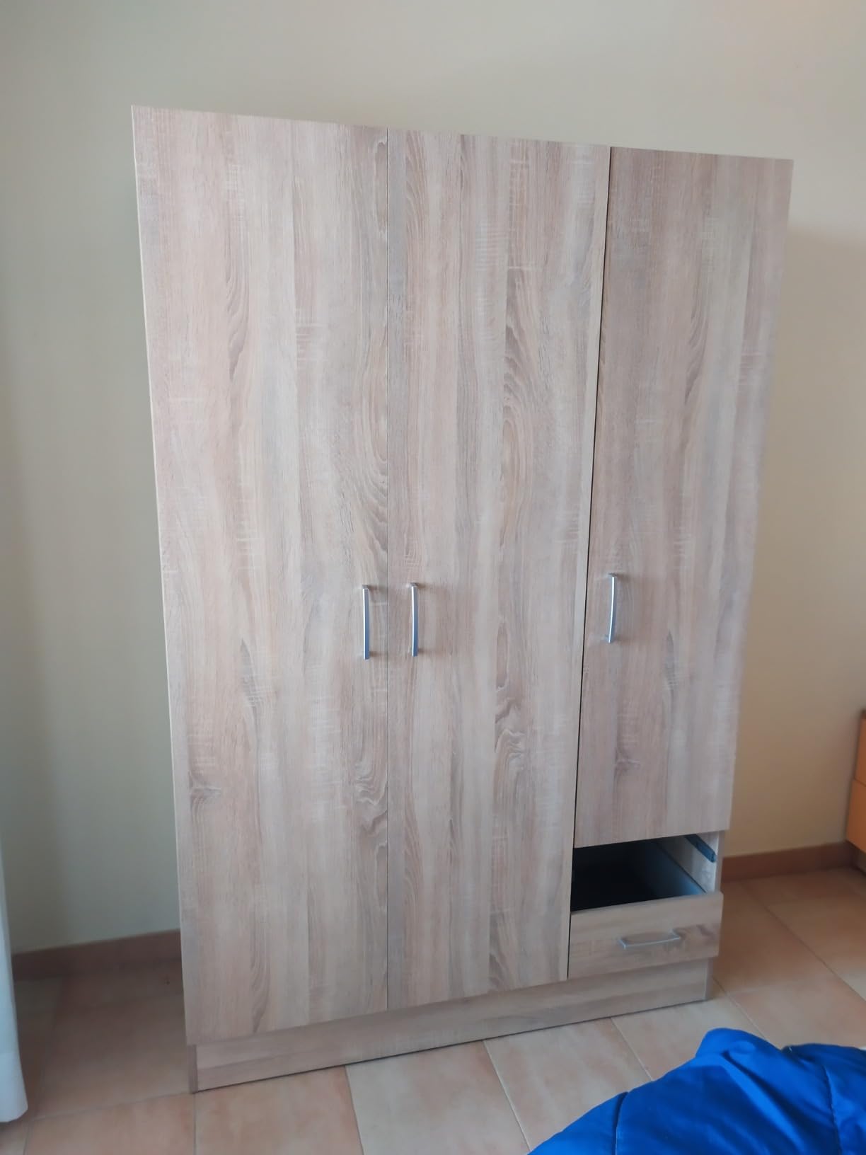 COMPOSAD Facile armadio 3 ante 2 cassetti rovere sonoma