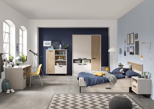 Composad Bravo Cameretta Completa 6 Mobili Grigio Cashmere