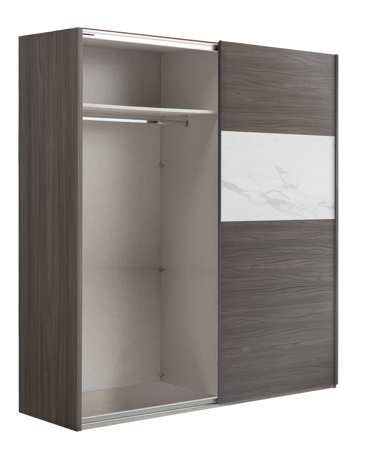 Composad Systema 200x223x67 armadio 2 ante scorrevoli rovere marmo