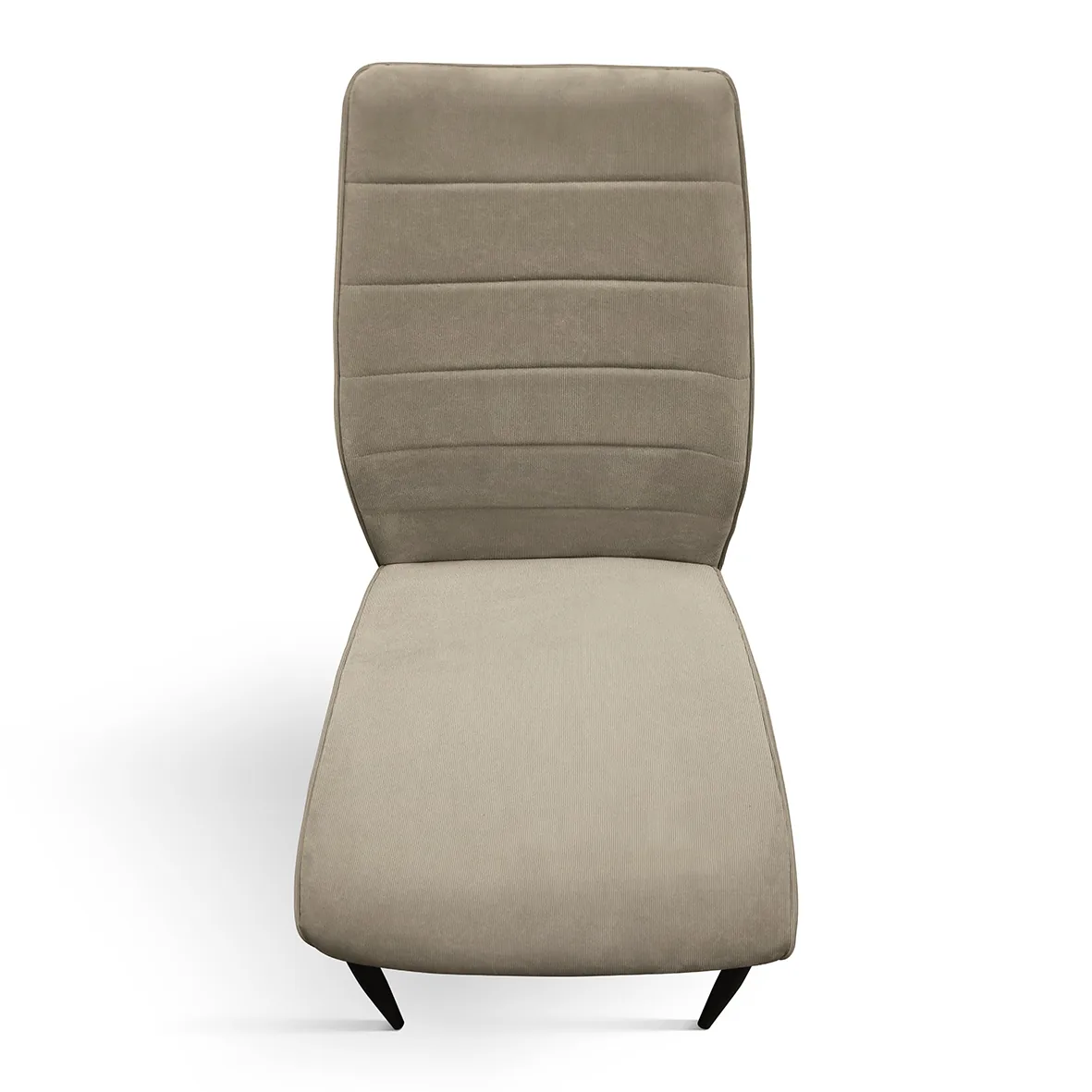 EPOCANTICA Sedie Moderne Tessuto a Coste Set 4 Pezzi Gambe Nere