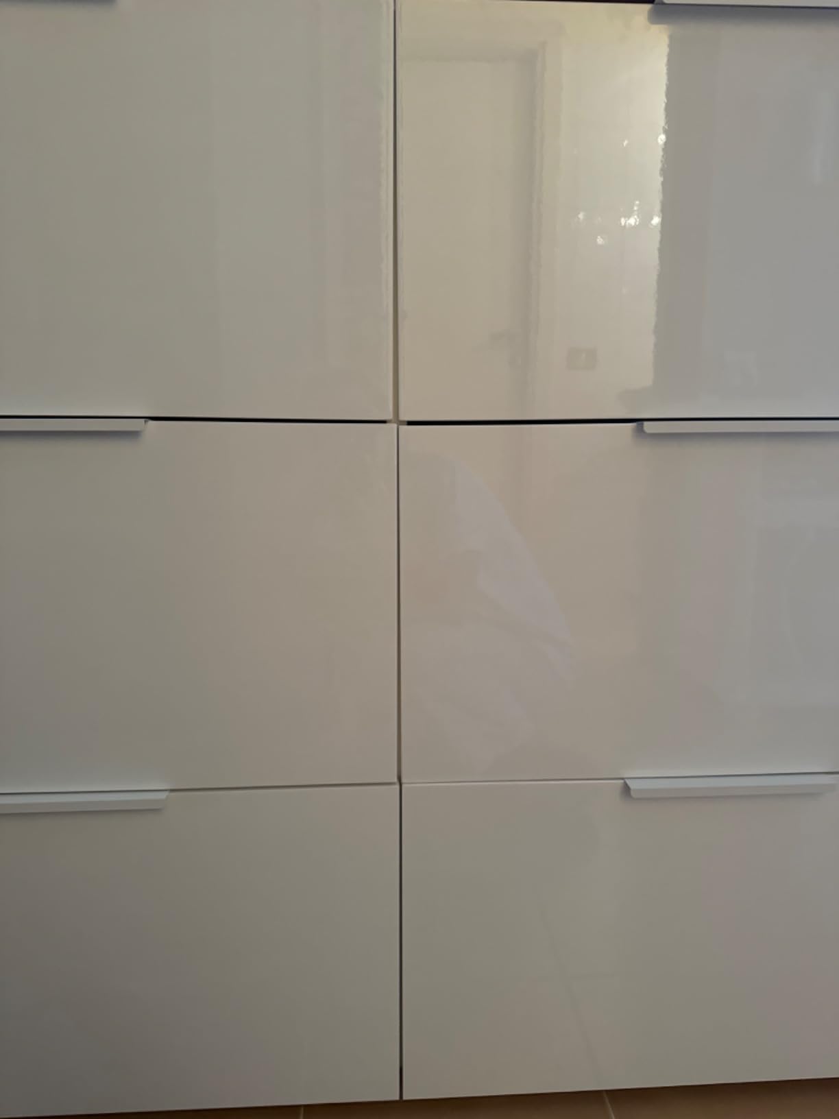 Composad Mundi 6 ribalte scarpiera rovere bianco 120 cm