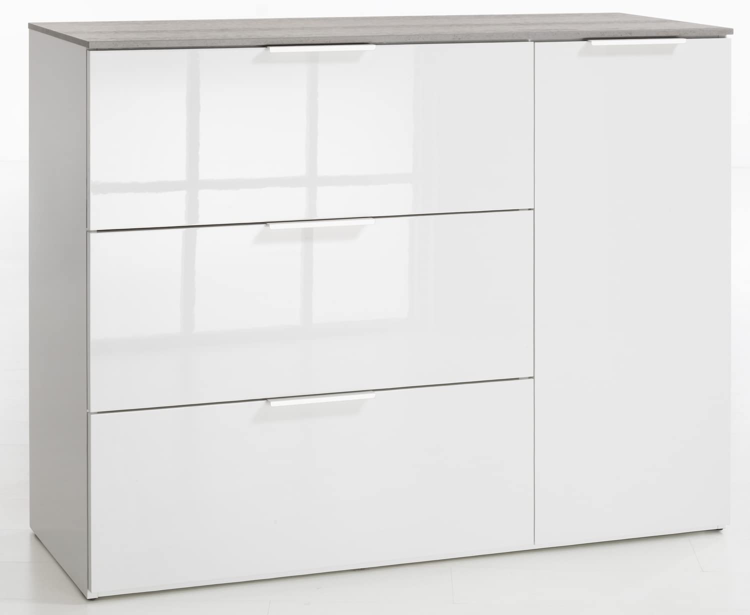 Composad Galaverna K04 madia 120 cm cemento bianco