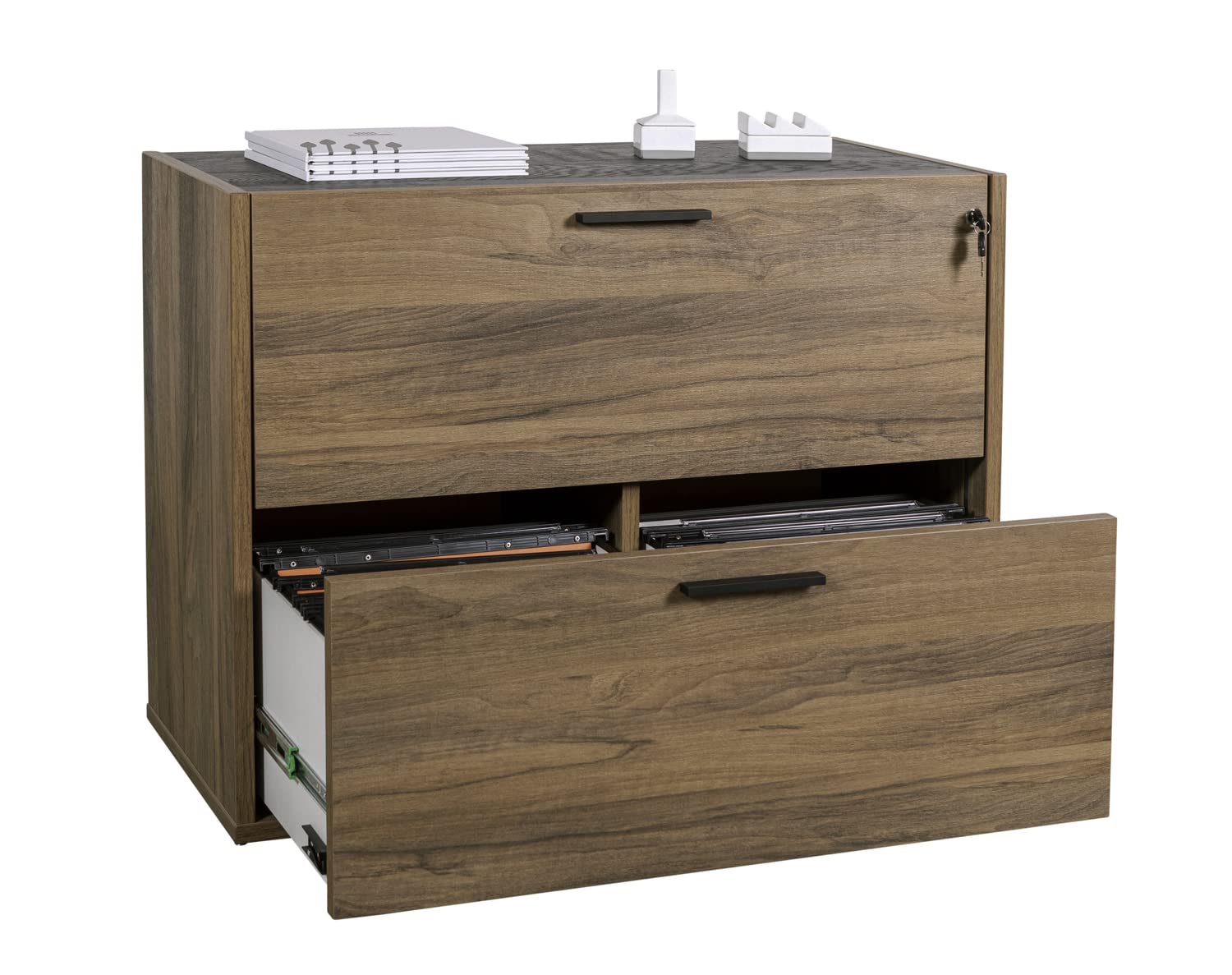 Composad Davinci Brera Cassettiera 2 Cassetti Noce Nero