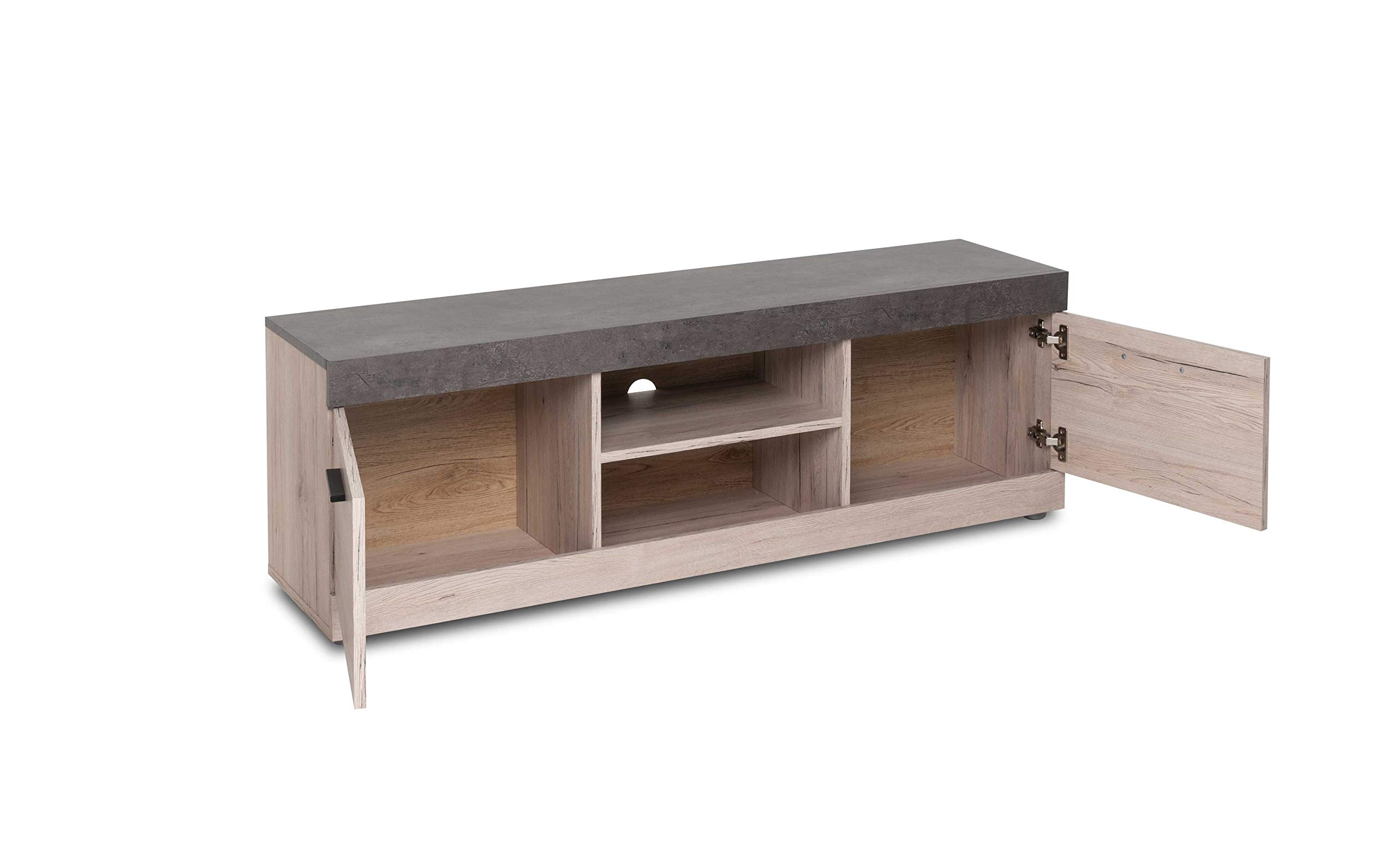 Iperbriko mobile porta TV 2 ante rovere ossido 130 cm