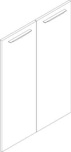 Composad Disegno coppia ante libreria cashmere 75x104,7 cm
