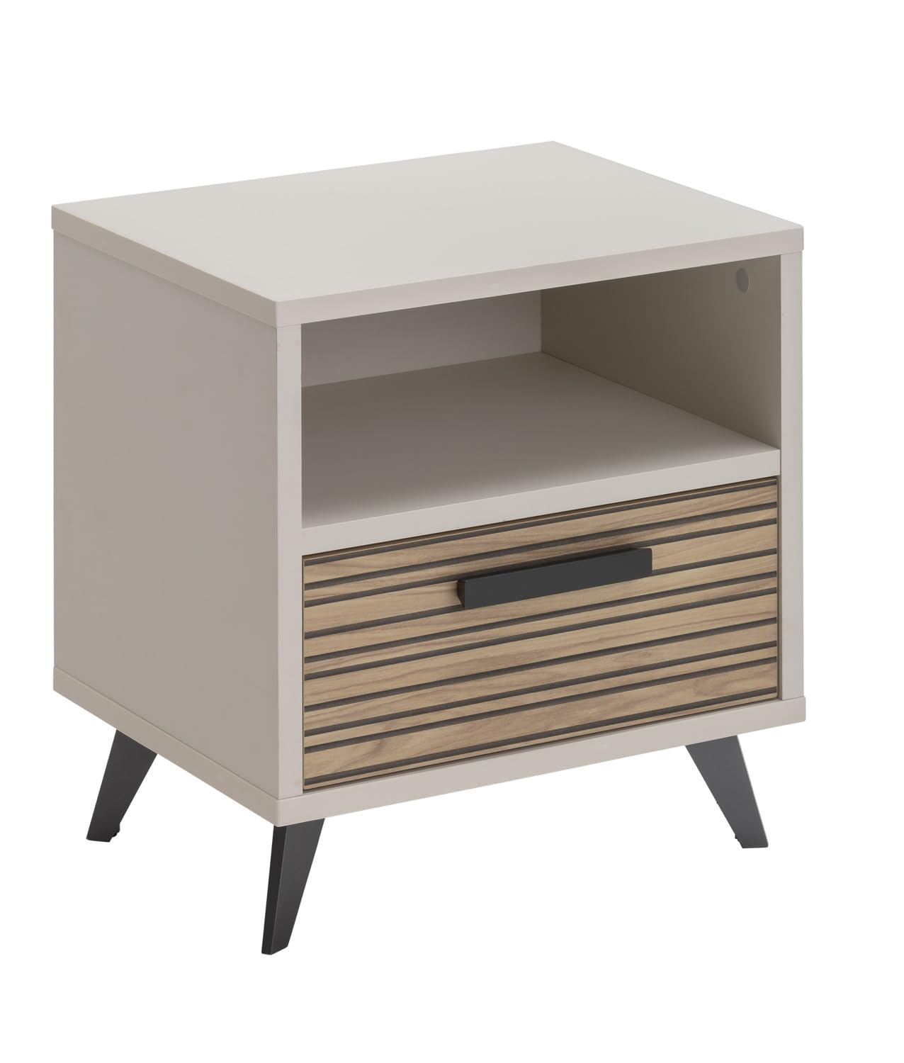 Composad Bravo comodino 1 cassetto grigio cashmere 50 cm