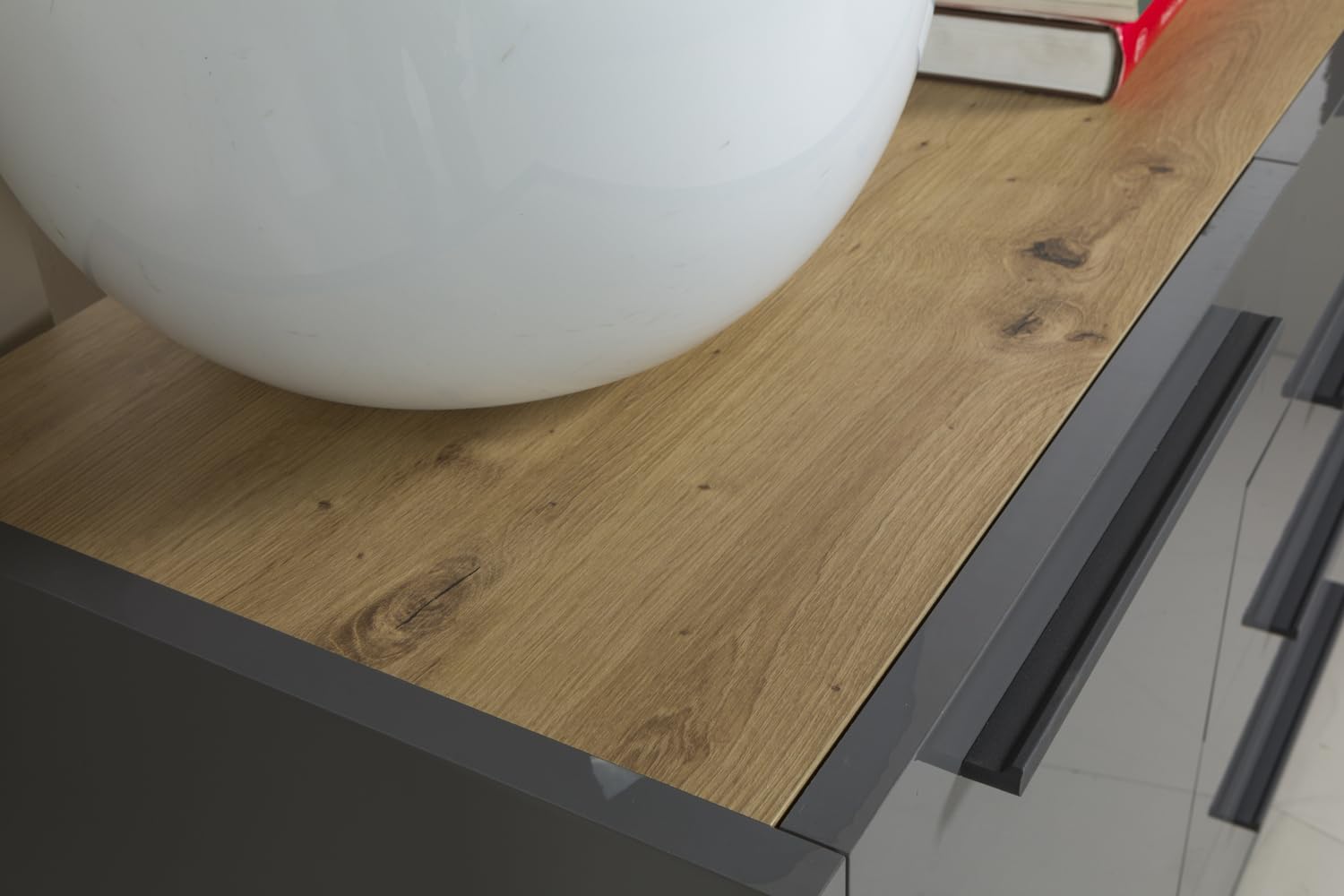 Composad Riserva 2 Ante 4 Cassetti Madia Rovere Titanio