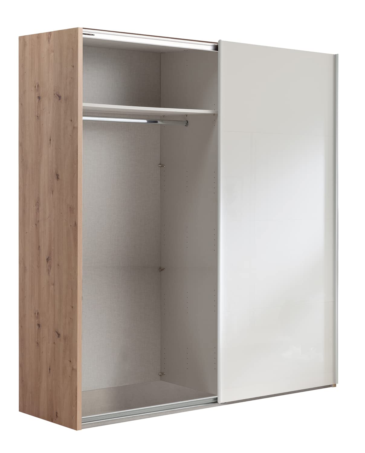 Composad Systema 200x223x67 armadio 2 ante scorrevoli rovere bianco