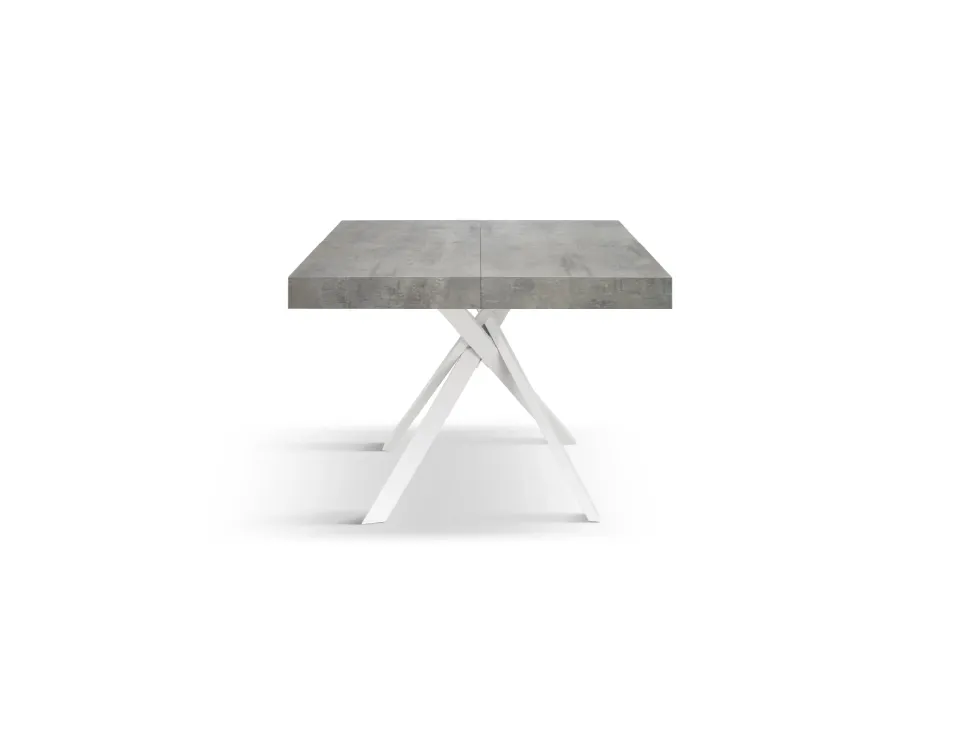 Epocantica Fulvio Tavolo Allungabile Grigio Cemento 95-145 cm