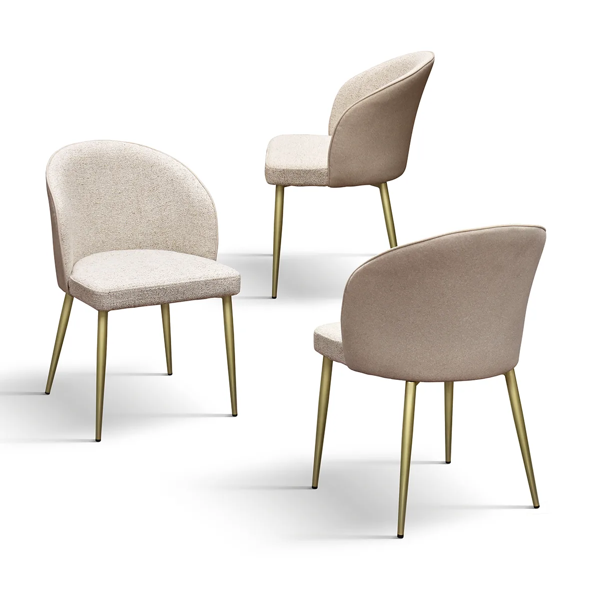 Epocantica Lucilla Set 2 Sedie Tessuto Beige
